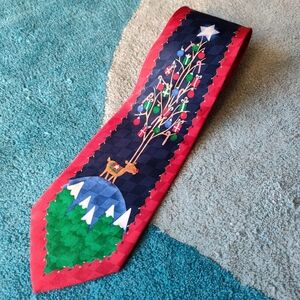 Hallmark Red and Blue Festive Tie